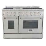 KUCHT Professional 48-inch Gas Range with Sealed Burners, Griddle and Convection Oven | Ready for Liquid Propane