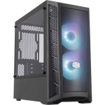 Cooler Master MasterBox MB311L ARGB mATX Case w/ Tempered Glass, Controller, Black