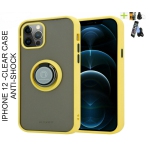 ALIGNFIT iPhone 12 Case with Ring, Translucent Rotation Finger Ring Kickstand Magnetic Car Mount Case For iPhone with Free Phone Holder (FREE SHIPPPING).