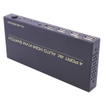 HDMI KVM Commutateur 4 Port Auto Hotkey USB 2.0 Avec 4 Régler la télécommande du câble - axGear