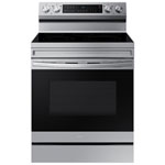 Samsung 30" 6.3 Cu. Ft. Smart Fan Convection Electric Air Fry Range (NE63A6511SS) - Stainless