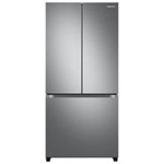Samsung 33" 17.5 Cu. Ft. Réfrigérateur de porte français contre-dépôt avec distributeur de glace (RF18A5101SR) - SS