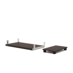 Embassy Keyboard Tray and CPU Stand - Dark Chocolate
