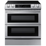 Samsung 30" 6.3 Cu. Ft. Double Oven Slide-In Induction Range (NE63T8951SS) - Stainless Steel