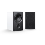 Alpha AM5 Powered Bookshelf Speakers - Pair (White)