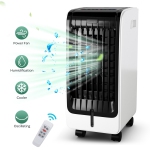 Gymax Portable Evaporative Air Cooler Fan & Humidifier w/ Remote Control Wheels