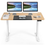 Gymax Électrique 55'x28'' Bureau debout Siège Hauteur Conseil ajustable à l'épingle