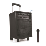 Pyle Wireless Portable Bluetooth Speaker System, Wireless Handheld Mic, (PWMA230BT)