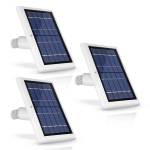 Wasserstein Solar Panel Compatible with Arlo Ultra/Ultra 2, Arlo Pro 3/Pro 4 and Arlo Floodlight ONLY with 13.1ft Cable (3 Pack, White)