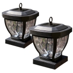 Classy Caps 4x4 Dark Bronze Manchester Solar Post Cap SL994 (2 Pack)