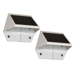 Classy Caps White Aluminum Deck & Wall Light Sl179 (2 Pack)