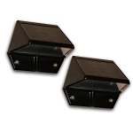 Classy Caps Black Aluminum Deck & Wall Light SL178 (2 Pack)