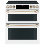 Café 30" Convection Double Slide-In Induction Range (CCHS950P4MW2) - White - Open Box - Scratch & Dent