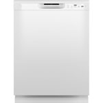 GE 24" 59dB Front-Control Hard Food Disposer Heated Dry Dishwasher ENERGY STAR (GDF510PGRWW) - White