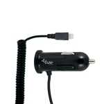 Fuse - Car Charger Lightning MFi Hard Wired 2.4Amp + Additional USB Port 8ft Coil MFi