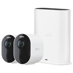 Arlo Ultra 2 Extérieur sans fil 4K UHD IP Système de sécurité avec 2 Caméras - blanc