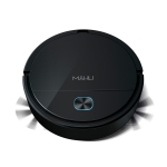 Mahli Robotic 3-in-1 Robot Vacuum & Mop for Hard Floors with Motion Sensor Mapping, 5 fl oz Dustbin - Black