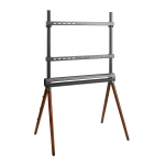 Boost Industries AVS-4970-GW Artistic Wooden Easel Studio TV Display Stand for 49" to 70" TV's (Grey/Walnut)