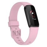 StrapsCo Single Solid Colour Silicone Rubber Watch Band Strap for Fitbit Luxe - Short-Medium - Lavender