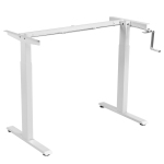 Gymax Hand Crank Sit to Stand Desk Frame Height Adjustable Standing Base