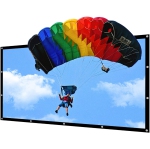 NIERBO 150inch(337x194cm) Portable Projector Screen Outdoor Movie Screen for Projection for Home Theater