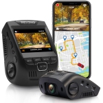 Rexing V1GW-4K Ultra HD Voiture Dash Cam avec Wi-Fi intégré GPS Enregistreur - noir