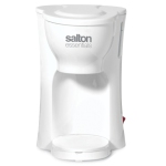 Salton Essentials - Compact 1-Cup Coffee Maker with Permanent Filter, White