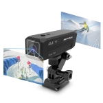Rexing A1 Front and Back Waterproof Action Camera 1080P Wi-Fi - Black