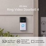 All-new Ring Video Doorbell 4 – improved 4-second color video previews plus easy installation, and enhanced wifi – 2021 release