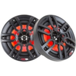 DS18 NXL-8/BK NXL 8" 2-Way Coaxial Marine Speaker With LED RGB Lights 125W RMS - Black