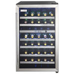 Danby 38-Bottle Refroidisseur de vin à double température autonome (DWC114BLSDD) - Acier inoxydable