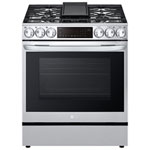 LG 30" True Convection Slide-In Gas Air Fry Range (LSGL6335F) - Stainless - Open Box - Scratch & Dent