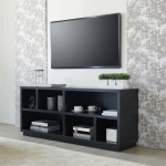 Henn&Hart 58" Black Grain TV Stand
