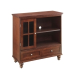 Pemberly Row Highboy TV Stand in Espresso