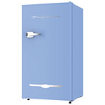 Frigidaire Retro EFR376 3.2 cu ft Mini Bar Fridge w/ Side Bottle Opener - Blue