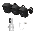 Navor paquet de 3 360 Degré réglable Blink Supports muraux de caméra, boîtier de protection étanche avec 1 Module Blink Sync 2 Support pour caméra de sécurité intérieure extérieure