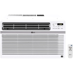 LG 15,000 BTU 115V Window-Mounted Air Conditioner with Remote Control, White