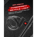 Fingerprint Bicycle Lock, Smart Cable Lock with Keyless Biometric