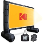 KODAK Écran de projecteur extérieur gonflable 17.5 Pieds, écran de soufflage pour les films, TV, Jeux sportifs & Plus d'informations Inclut Air Pompe, étui de rangement, étagères, plieuses de réparation