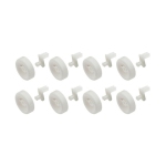 WG04A03477 OEM GE Dishwasher Lower Dishrack Roller Assembly Kit 8 Pack