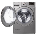 Open Box (Perfect Condition) LG 5.2 Cu. Ft. (IEC) Front Load Washer with 6Motion, AI DD, ThinQ, and Steam (WM3850HVA) - Graphite Steel