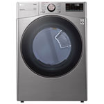 LG 7.4 Cu. Ft. Electric Steam Dryer (DLEX3850V) - Graphic Steel - Open Box - Scratch & Dent