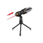 Multimedia Studio 3.5mm Condenser Wired Computer Microphone Mic + Tripod Stand