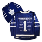 Johnny Bower Career Jersey Signed - LTD ED 299 - Toronto Maple Leafs