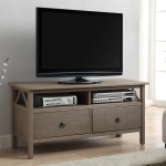 Riverbay Furniture Meuble TV de 44 po en gris rustique