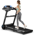 Tapis de Course Pliable 2.25HP Machine de Course avec APP fréquence cardiaque bluetooth