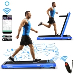 Tapis de Course Pliable 4.75HP 2 en 1 avec Contrôle APP à Distance - Marine