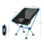 L70 Foldable fishing chair heavy camp / fishing chair adjustable backrest  with rod holder and bait cup multi-function household