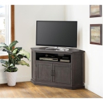 Martin Svensson Home Rustic Corner 50" Solid Wood TV Stand Gray