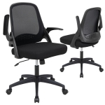 Costway Mesh Office Chair Adjustable Rolling Computer Desk Chair w/Flip-up Armrest